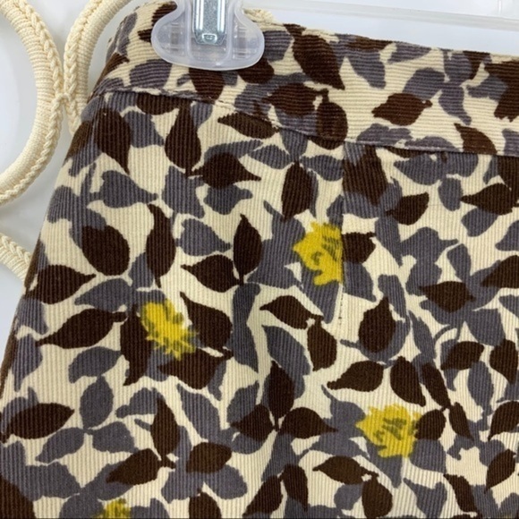 Boden corduroy leaf print skirt 16 - Picture 2 of 9